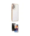 ieg™ Galaxy A73 5G Kılıf Vadi Minimal - Siyah 3D Antistatik Mat Seramik Nano Ekran Koruyucu