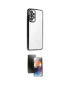 ieg™ Galaxy A73 5G Kılıf Vadi Minimal - Siyah 3D Antistatik Mat Seramik Nano Ekran Koruyucu