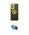 ieg™ Galaxy A73 5G Kılıf Yörünge Çizgi - Siyah 3D Antistatik Cam Ekran Koruyucu
