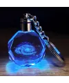 Galaxy Gezegen Tasarım Işıklı Anahtarlık