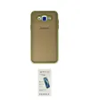 ieg™ Galaxy J7 Kılıf Ahenk Çizgi Serisi - Şeffaf Pasifik Cam Ekran Koruyucu