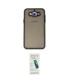 ieg™ Galaxy J7 Kılıf Ahenk Çizgi Serisi - Şeffaf Pasifik Cam Ekran Koruyucu