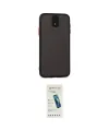 ieg™ Galaxy J7 Pro / J730 Kılıf Ahenk Çizgi Serisi - Şeffaf Pasifik Cam Ekran Koruyucu