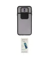 ieg™ Galaxy J7 Pro / J730 Kılıf Vadi Çizgi - Şeffaf Pasifik Cam Ekran Koruyucu