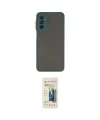 ieg™ Galaxy M13 Kılıf Ahenk Çizgi Serisi - Siyah 6D Mat Seramik Hayalet Nano Ekran Koruyucu