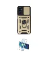 ieg™ Galaxy M14 5G Kılıf Ahenk Klasik - Siyah 3D Antistatik Cam Ekran Koruyucu