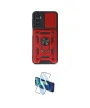 ieg™ Galaxy M14 5G Kılıf Ahenk Klasik - Siyah 3D Antistatik Cam Ekran Koruyucu