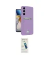 ieg™ Galaxy M15 Kılıf Vadi Çizgi Prime - Şeffaf Pasifik Cam Ekran Koruyucu