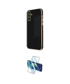 ieg™ Galaxy M15 Kılıf Yankı Serisi - Siyah 3D Antistatik Cam Ekran Koruyucu