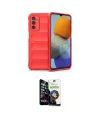 ieg™ Galaxy M23 Kılıf Atlas Koleksiyonu - Şeffaf Temperli Cam Ekran Koruyucu
