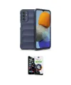 ieg™ Galaxy M23 Kılıf Atlas Koleksiyonu - Şeffaf Temperli Cam Ekran Koruyucu