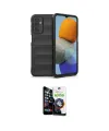 ieg™ Galaxy M23 Kılıf Atlas Koleksiyonu - Şeffaf Temperli Cam Ekran Koruyucu