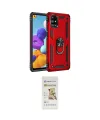ieg™ Galaxy M31S Kılıf Ahenk Klasik Koleksiyonu - Siyah Mat Seramik Nano Ekran Koruyucu