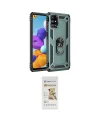 ieg™ Galaxy M31S Kılıf Ahenk Klasik Koleksiyonu - Siyah Mat Seramik Nano Ekran Koruyucu