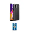 ieg™ Galaxy M31S Kılıf Doruk Klasik Özel Seri - Şeffaf Royal Nano Ekran Koruyucu