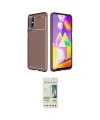 ieg™ Galaxy M31S Kılıf Eksen Form Prime - Siyah 20D Premium Cam Ekran Koruyucu