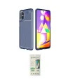 ieg™ Galaxy M31S Kılıf Eksen Form Prime - Siyah 20D Premium Cam Ekran Koruyucu