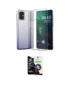 ieg™ Galaxy M31S Kılıf Zirve Doku - Şeffaf Temperli Cam Ekran Koruyucu
