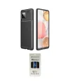 ieg™ Galaxy M33 Kılıf Eksen Form Prime - Siyah 5D Hayalet Cam Ekran Koruyucu