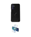 ieg™ Galaxy M34 5G Kılıf Ahenk Klasik - Siyah 3D Antistatik Cam Ekran Koruyucu