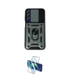 ieg™ Galaxy M34 5G Kılıf Ahenk Klasik - Siyah 3D Antistatik Cam Ekran Koruyucu