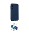 ieg™ Galaxy M34 5G Kılıf Kozmos Yansıma Özel Seri - Siyah 3D Antistatik Cam Ekran Koruyucu