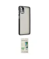 ieg™ Galaxy M51 Kılıf Ahenk Çizgi Serisi - Siyah 20D Premium Cam Ekran Koruyucu