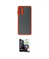 ieg™ Galaxy M52 5G Kılıf Ahenk Çizgi Serisi - Şeffaf Temperli Cam Ekran Koruyucu