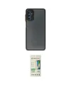 ieg™ Galaxy M52 5G Kılıf Ahenk Çizgi Serisi - Siyah 20D Premium Cam Ekran Koruyucu