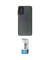 ieg™ Galaxy M52 5G Kılıf Ahenk Çizgi Serisi - Siyah 5D Eko Cam Ekran Koruyucu