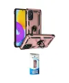 ieg™ Galaxy M52 5G Kılıf Ahenk Klasik Koleksiyonu - Siyah 5D Eko Cam Ekran Koruyucu