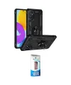 ieg™ Galaxy M52 5G Kılıf Ahenk Klasik Koleksiyonu - Siyah 5D Eko Cam Ekran Koruyucu