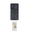 ieg™ Galaxy M52 5G Kılıf Ahenk Klasik - Siyah Mat Seramik Nano Ekran Koruyucu