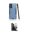 ieg™ Galaxy M52 5G Kılıf Atlas Asil Serisi - Şeffaf Temperli Cam Ekran Koruyucu