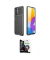 ieg™ Galaxy M52 5G Kılıf Eksen Form Prime - Şeffaf Temperli Cam Ekran Koruyucu