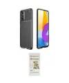 ieg™ Galaxy M52 5G Kılıf Eksen Form Prime - Siyah Mat Seramik Nano Ekran Koruyucu