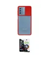 ieg™ Galaxy M52 5G Kılıf Vadi Çizgi - Şeffaf Temperli Cam Ekran Koruyucu