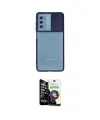 ieg™ Galaxy M52 5G Kılıf Vadi Çizgi - Şeffaf Temperli Cam Ekran Koruyucu