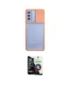 ieg™ Galaxy M52 5G Kılıf Vadi Çizgi - Şeffaf Temperli Cam Ekran Koruyucu