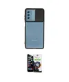 ieg™ Galaxy M52 5G Kılıf Vadi Çizgi - Şeffaf Temperli Cam Ekran Koruyucu