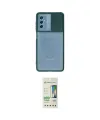 ieg™ Galaxy M52 5G Kılıf Vadi Çizgi - Siyah 20D Premium Cam Ekran Koruyucu