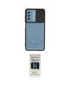 ieg™ Galaxy M52 5G Kılıf Vadi Çizgi - Siyah 5D Hayalet Cam Ekran Koruyucu