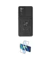 ieg™ Galaxy S20 FE Kılıf Ahenk Klasik - Siyah 3D Antistatik Cam Ekran Koruyucu