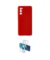 ieg™ Galaxy S20 FE Kılıf Ahenk Serisi - Siyah 3D Antistatik Cam Ekran Koruyucu