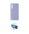 ieg™ Galaxy S20 FE Kılıf Ahenk Serisi - Siyah 3D Antistatik Cam Ekran Koruyucu