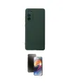 ieg™ Galaxy S20 FE Kılıf Ahenk Serisi - Siyah 3D Antistatik Mat Seramik Nano Ekran Koruyucu
