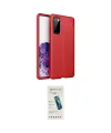 ieg™ Galaxy S20 FE Kılıf Doruk Klasik Özel Seri - Şeffaf Pasifik Cam Ekran Koruyucu