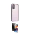 ieg™ Galaxy S20 FE Kılıf Vadi Minimal - Siyah 3D Antistatik Mat Seramik Nano Ekran Koruyucu