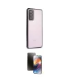 ieg™ Galaxy S20 FE Kılıf Vadi Minimal - Siyah 3D Antistatik Mat Seramik Nano Ekran Koruyucu