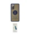 ieg™ Galaxy S20 FE Kılıf Yörünge Çizgi - Şeffaf Pasifik Cam Ekran Koruyucu